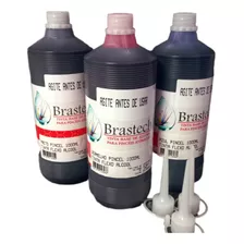 Tinta Para Cartaz 1 Azul 1 Preto E 1 Vermelho 500ml Cada Und