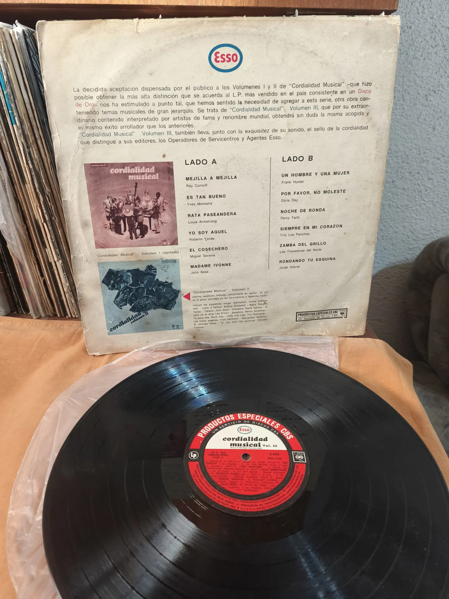 Varios Artistas - Cordialidad Musical Volumen III - vinilo 1974