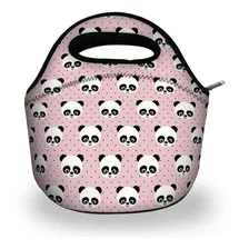 Bolsa Feminina Pequena Alça De Mão Lancheira Panda