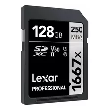 Lexar Professional 1667x Sdxc Tarjeta Sd 128gb 250mb/s