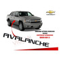 Emblema Lateral Chevrolet Avalanche 02-13 Cromado Izquierdo