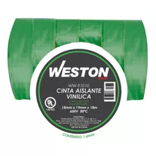 Cinta Aislar Elec Verde 19 X 18 (10pzs)