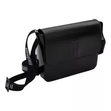 Bolsa Melissa Close Bag Feminina Preto Acambamento Dos Ferragens Níquel Cor Da Correia De Ombro Bege Desenho Do Tecido Liso