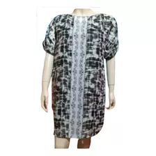 Vestido Forrado Crepe Gasa Hermoso Talle L