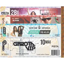 Ingresso Papel Moeda Para Eventos - Kit C/150 Personalizado