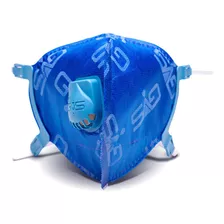 Máscara Para Proteção Respiratória Pff2 Com Válvula Gvs N95 Cor Azul