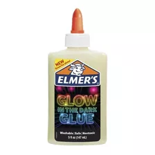 Cola Elmers Slime Glow In Dark Glue Brilha No Escuro 147ml