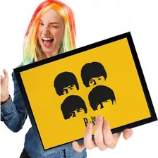 Poster Quadro Com Moldura Beatles 76 A4 30x21cm
