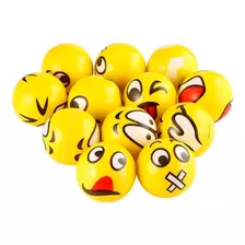 Pelota Anti Estres Deportes Emojis 63mm Pack X12