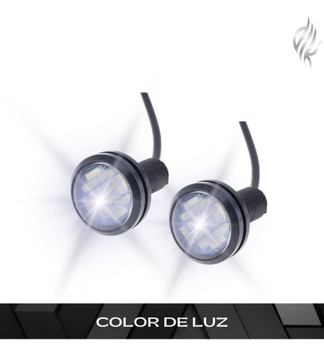 Par Led Ojo De Aguila  Luz Blanca+estrobo 12 Led Foto 2