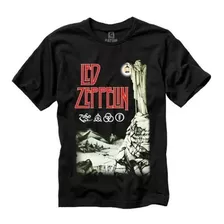 Camiseta Banda Led Zeppilin Iv Camiseta Rock N Roll