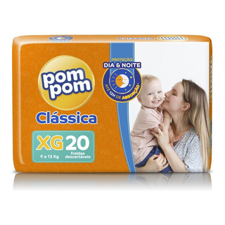 Fralda Pom Pom Clássica Jumbo Xg 20un