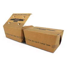 Caixa Box Delivery Anti Vazamento Comida Marmitex G 100 Und