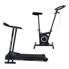 Esteira Eletronica + Bicicleta Ergométrica Dream Fitness Cor Preto 110v/220v