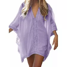 Ropa De Playa Con Protección Solar Para Mujer, Holgada, Para