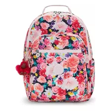 Mochila Kipling Seoul Bts Prt Color Fantasy Flower 100% Original