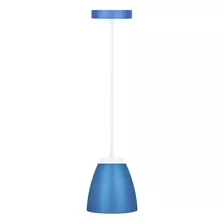 Pendente Led Azul 9w Branca Fria 110v/220v