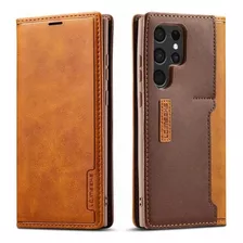 Funda Case Para Samsung Galaxy Piel Tipo Cartera Imantado