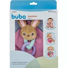 Bandana Para Bebé 3 En 1 Buba, Clip Chupete Sonajer Mvd Kids