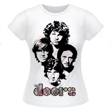 Baby Look Camisetas The Doors Bandas De Rock