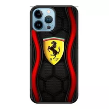 Funda Para iPhone Ferrari Motor Rojo