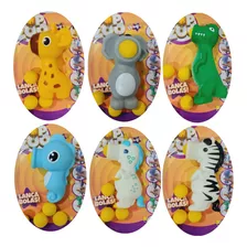 Brinquedo Pop Zoo Coleção Completa Com 6 Bonecos