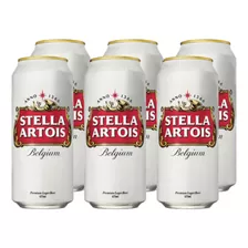 Pack 6 Cervezas Stella Artois Lata 473cc
