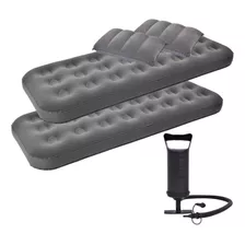 Combo 2 Colchon Individual+2 Almohada+bomba Marca Klimber 