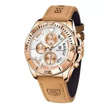 Reloj Para Hombre Benyar By-5180 By-51900113 Café