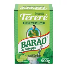 Erva Para Tereré Premium Menta Limão Extra Forte Barão 500g