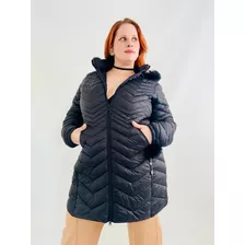 Puffer Larga Mujer Talle Grande Impermeable Importada Tmill
