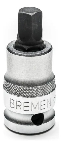 Llave Tubo Punta Pentagonal Bremen 10x55mm - Enc 1/2 4972 Color Gris