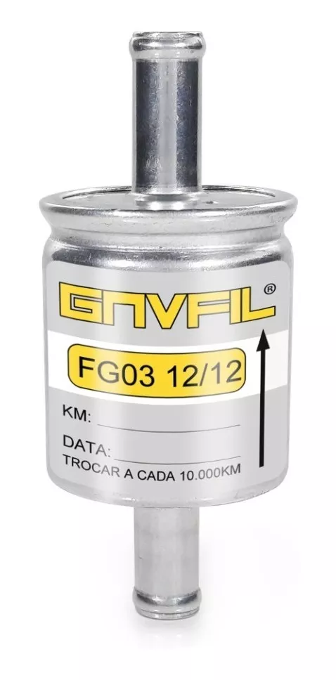 Filtro Metal Gnvfil 12mm Interno Gnv 5 E 6 Geração Kit Gas