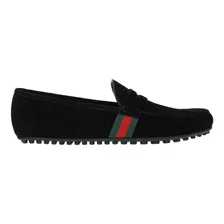 Zapatos Gucci Black Suede Loafers/negro/ 100% Orig./ Talla 8