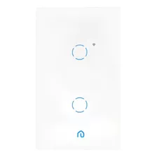 Interruptor Inteligente 2 Botões Touch Wi-fi App Alexa Vidro