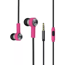 Audífono Manos Libres Billboard 3.5 Con Microfono Alambrico Color Rosa
