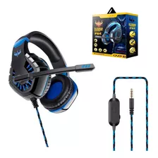 Fone De Ouvido Com Microfone Headset Gamer Ovleng Ov-p40 Cor Azul