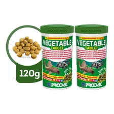 Ração Prodac Vegetable 120g Peixes Fundo Cascudos Camarões