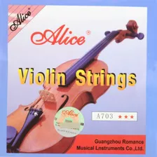 Encordoamento De Aço Alice Para Violino 4/4