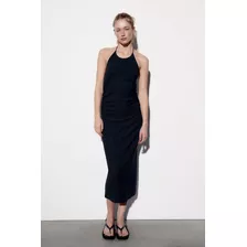 Vestido Halter Zara Nuevo C Etiqueta