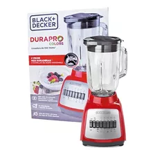 Licuadora Durapro Rojo 1.25l Black & Decker Blbd210gr 10 Vel