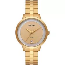 Relógio Orient Feminino Dourado Com Calendário Fgss1219