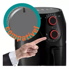 1 Botão Knob Air Fryer Fritadeira Elétrica Amvox Tempo Timer