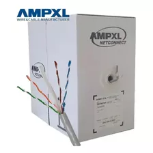 Rollo De Cable Utp Ampxl Cat6 305 Metros Blanco Cctv