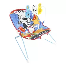 Cadeira Alimentação Descanso Infantil Som Vibra Inmetro Azul