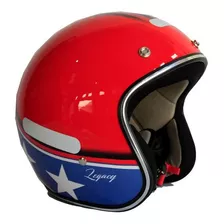 Capacete Zeus Zs-380h Legacy Vermelho Tamanho 58