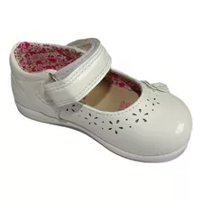 Zapato De Niña Blanco Lindos Diseños 