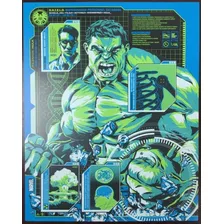 Litografía Exclusiva Increíble Hulk Brilla En La Oscuridad 