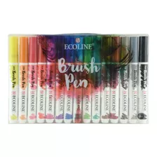 Royal Talens Ecoline - Set 15 Marcadores Brush Pen