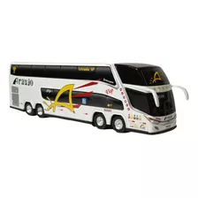 Carrinho Em Miniatura Ônibus Araújo 2 Andares G7 Dd Cor Branco